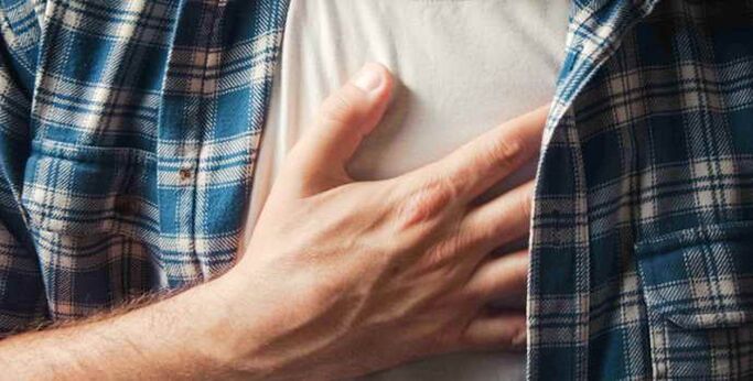 mellkasi fájdalom az osteochondrosis számára